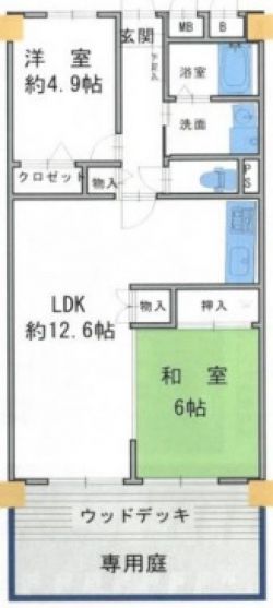 中津パークマンション　　　　　　　　　　【リフォーム済・ＢＫ２％税込】