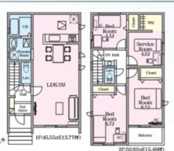 リナージュ枚方市 渚東町 新築一戸建て２棟24-1期2号棟