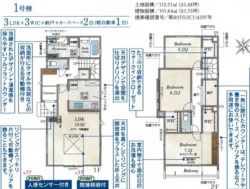 ブルーミングガーデン枚方市 渚東町 新築一戸建て２棟１号棟